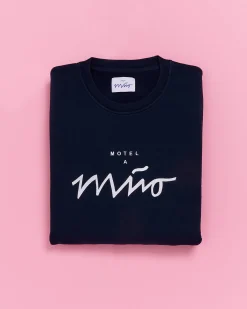 Motel a Miio Sweatshirt Men Navy White navy weiß Best